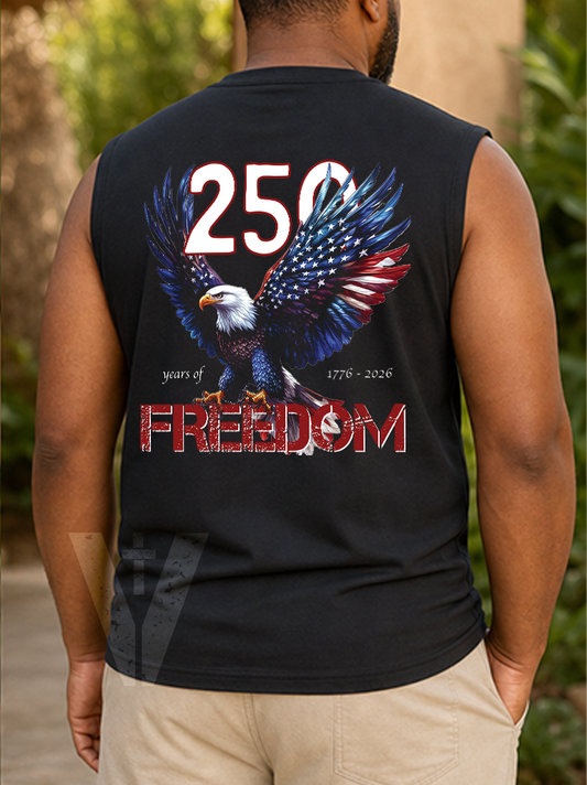 250 Years of Freedom Men's Dark Tank