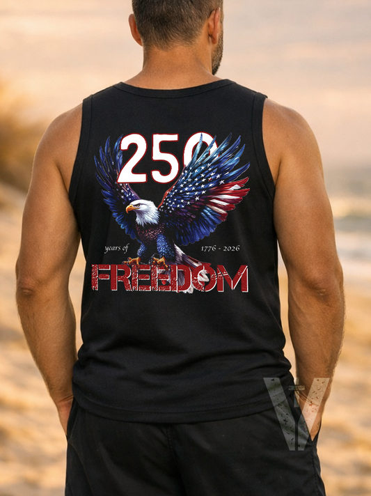 🇺🇸 250 Years of Freedom Men's Dark Tank