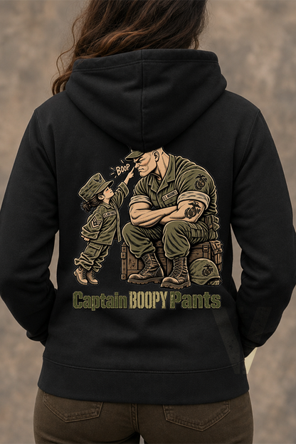 Captain Boopy Pants™ Military Humor Female Hoodie