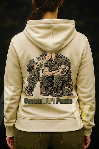 Captain Boopy Pants™ Military Humor Female Hoodie