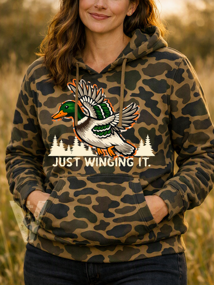 women's Heavyweight - Just Winging It - Premium Fleece Hoodie