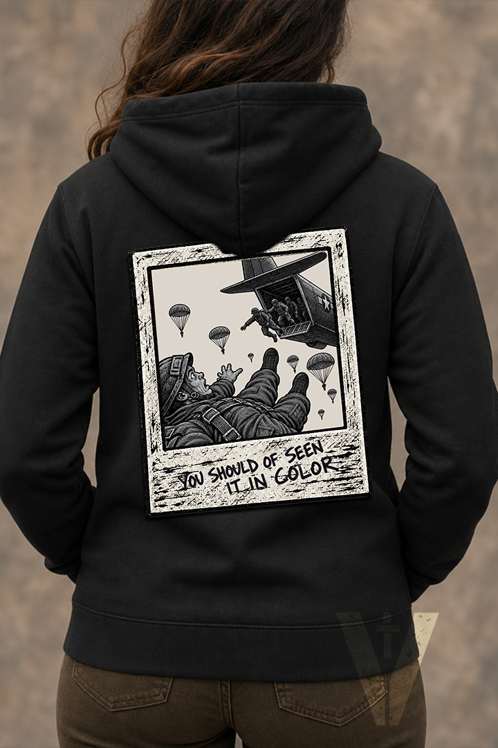 You Should've Seen It In Color Airborne Female Hoodie