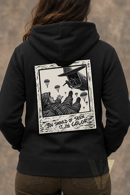 You Should've Seen It In Color Airborne Female Hoodie