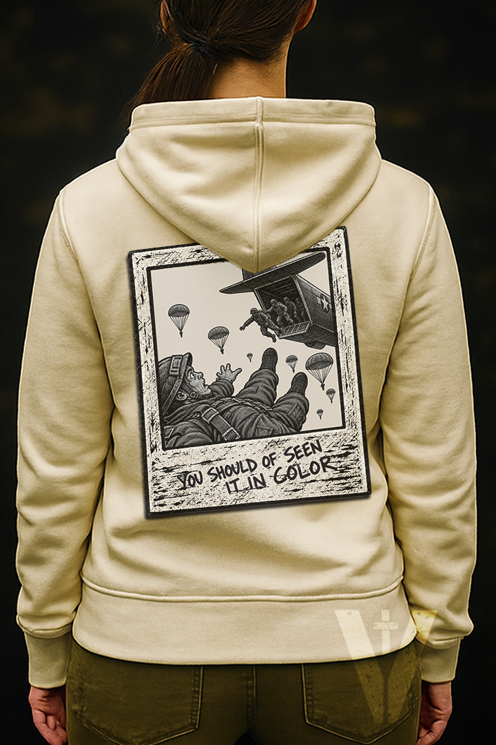 You Should've Seen It In Color Airborne Female Hoodie