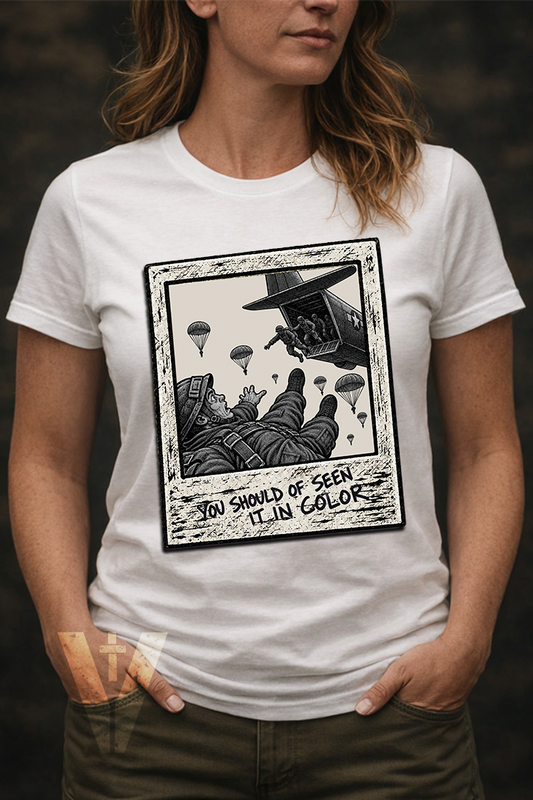 You Should've Seen It In Color Airborne Female Tshirt