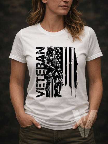 Light - Valor & Grace - Veteran T-Shirt