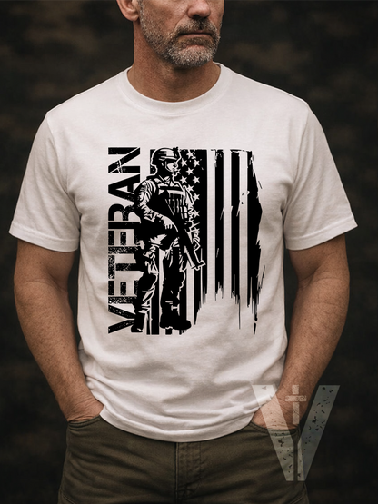 Light - Valor & Grace - Male Veteran T-Shirt