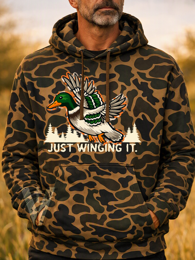 Men's Heavyweight - Just Winging It - Premium Fleece Hoodie