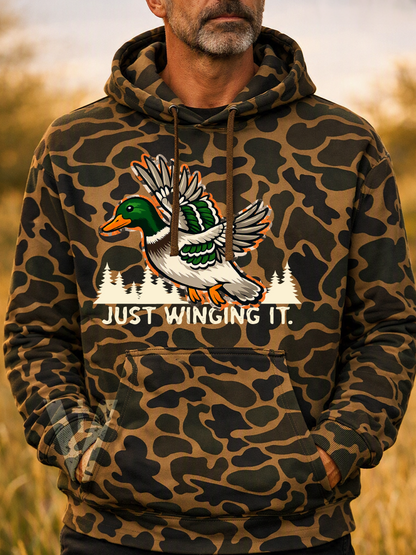 Men's Heavyweight - Just Winging It - Premium Fleece Hoodie