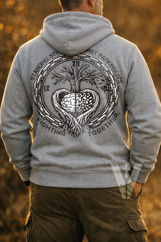 "Fighting Together" Parkinson's Awareness Zip Hoodie