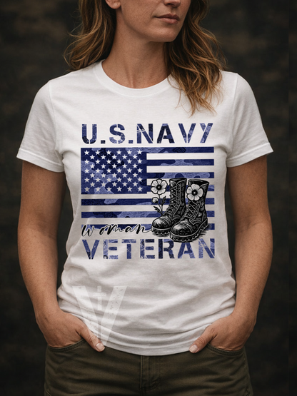 Woman Veteran – U.S. Branch Veteran T-Shirt