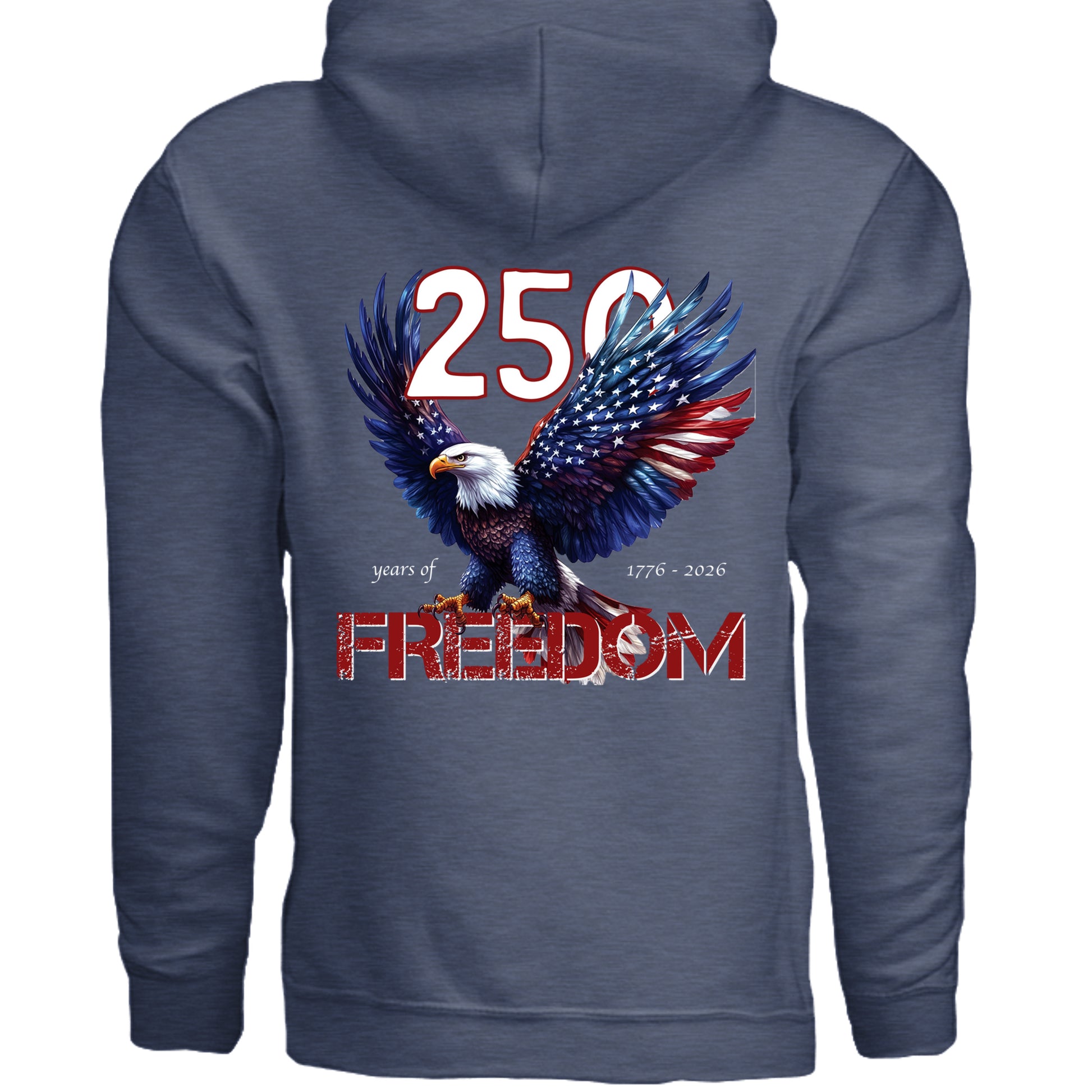 Heather Sport Dark Navy - G185 - BACK
