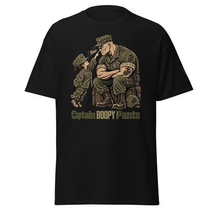 Captain Boopy Pants™ Military Humor Tshirt