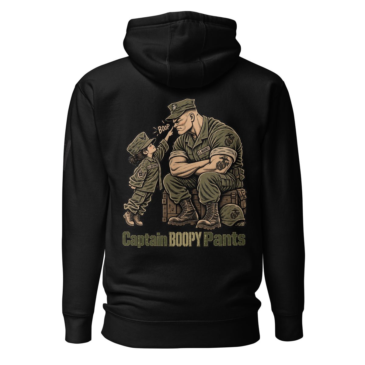 Captain Boopy Pants™ Military Humor Female Hoodie