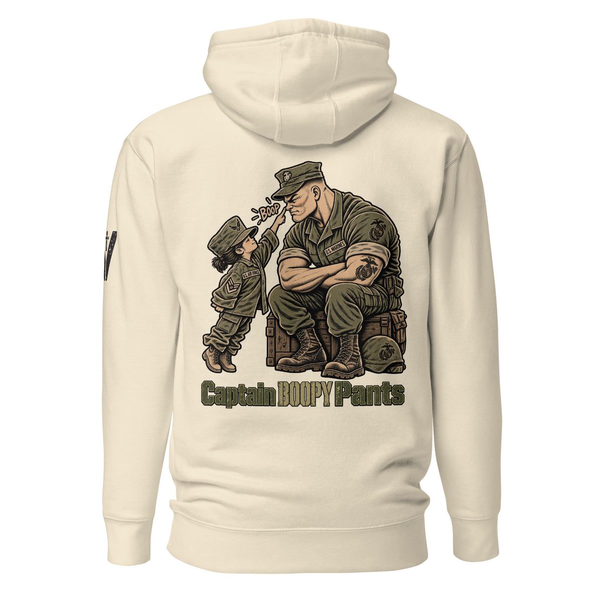 Captain Boopy Pants™ Military Humor Female Hoodie