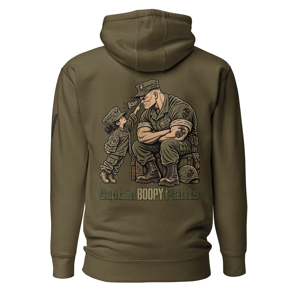 Captain Boopy Pants™ Military Humor Female Hoodie