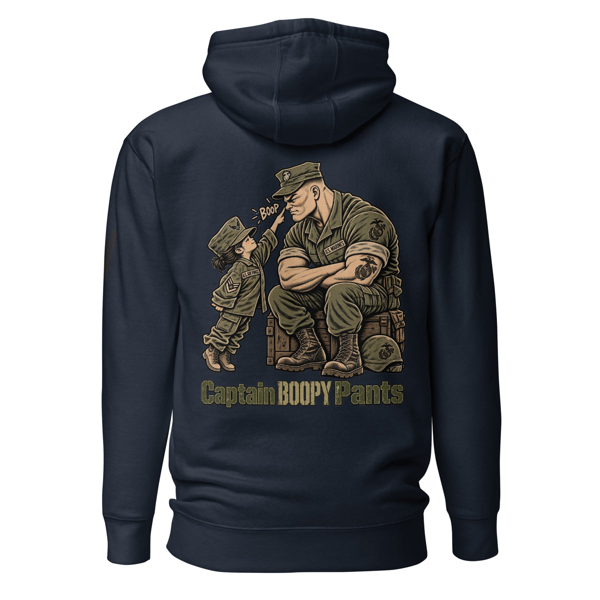 Captain Boopy Pants™ Military Humor Female Hoodie