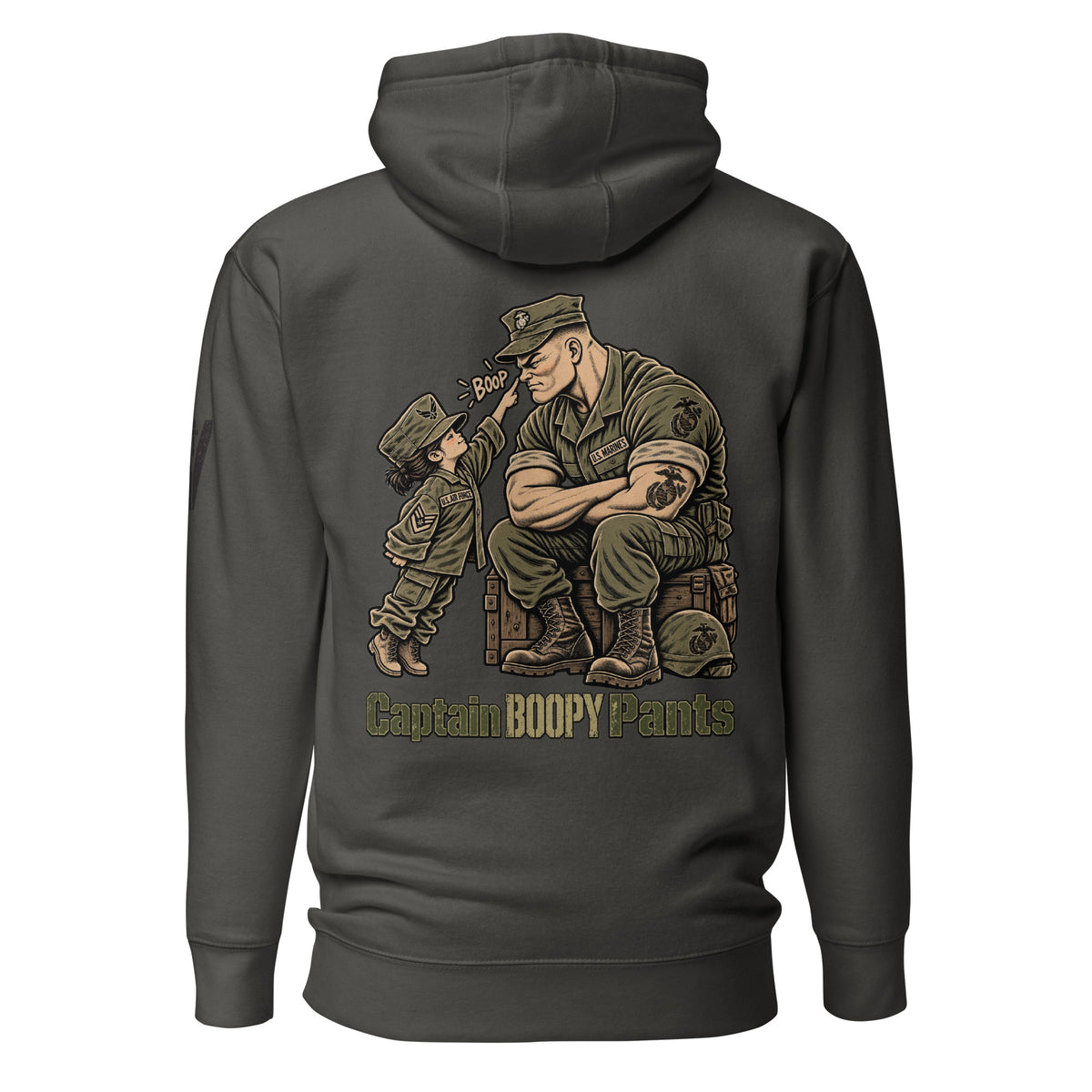 Captain Boopy Pants™ Military Humor Female Hoodie