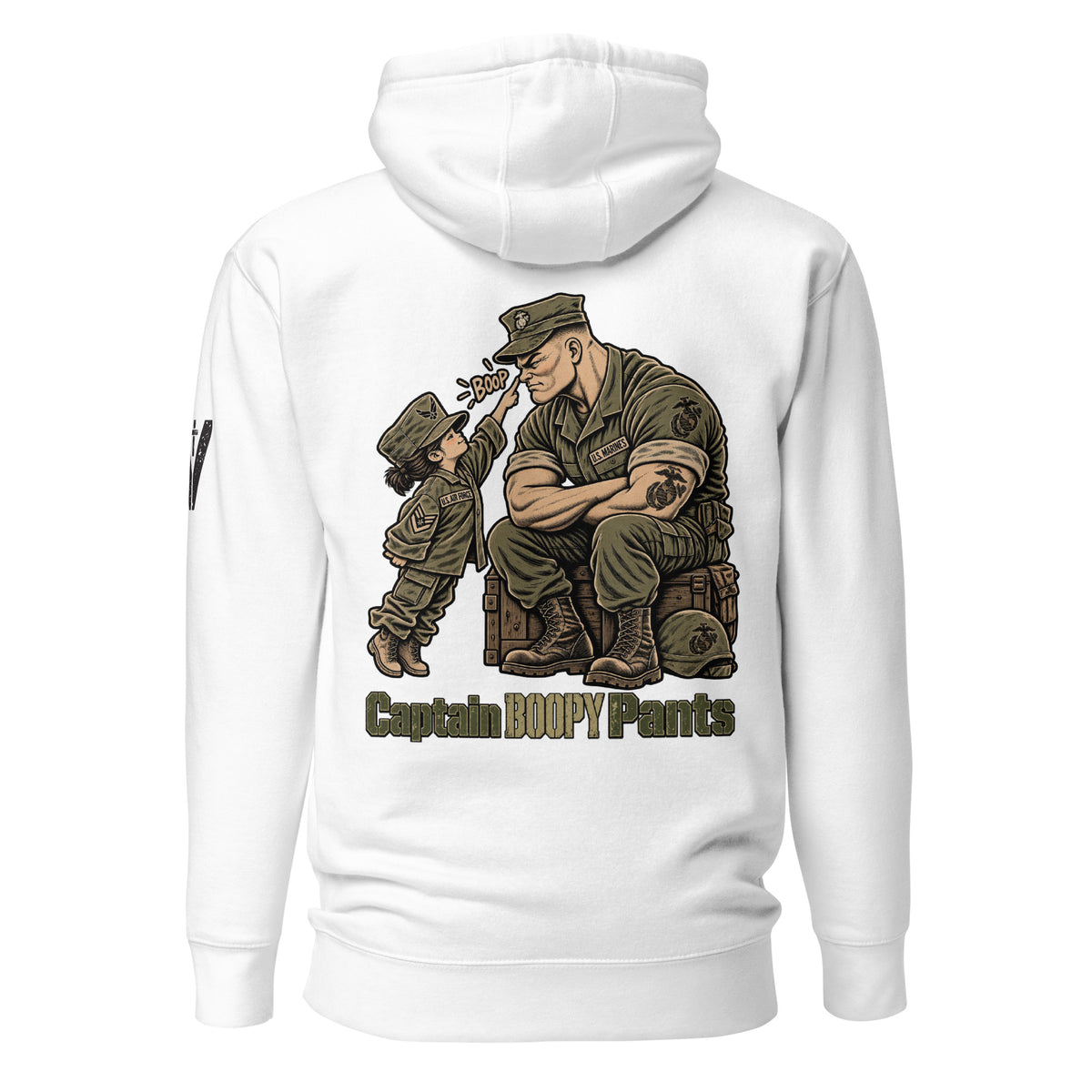 Captain Boopy Pants™ Military Humor Female Hoodie